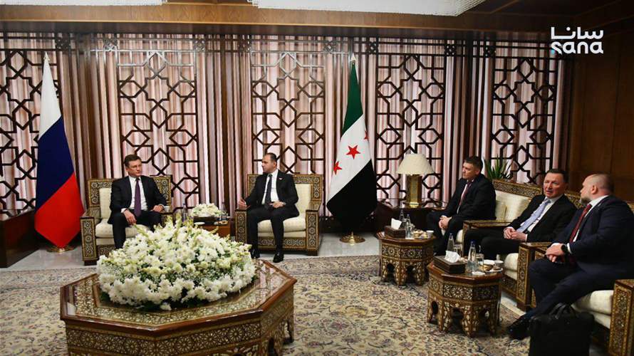 الإدارة السورية تستقبل وفدا روسيا برئاسة نائب رئيس الوزراء نوفاك