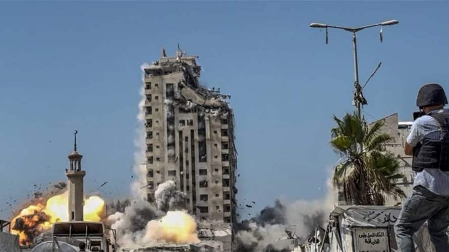 Israel’s army destroys new high-rise building in Gaza City