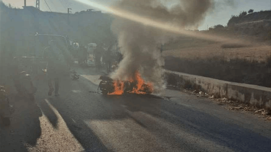 Israeli airstrike targets motorcycle on Ain Baal-Bazouriye road in South Lebanon