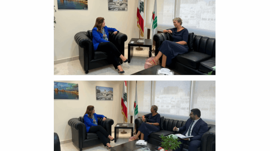 وزيرة الشباب والرياضة عرضت مع سفيرة سويسرا سبل التعاون ومشاريع الوزارة وإستراتيجيتها المقبلة
