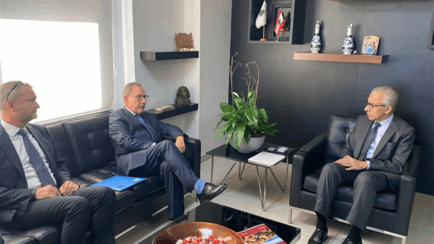 Lebanon's Economy Minister discusses Financial Gap Law, donor conference with French adviser