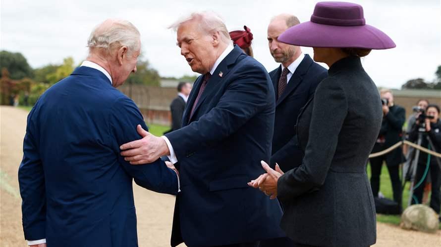 Trump arrives at Windsor Castle for start of UK state visit