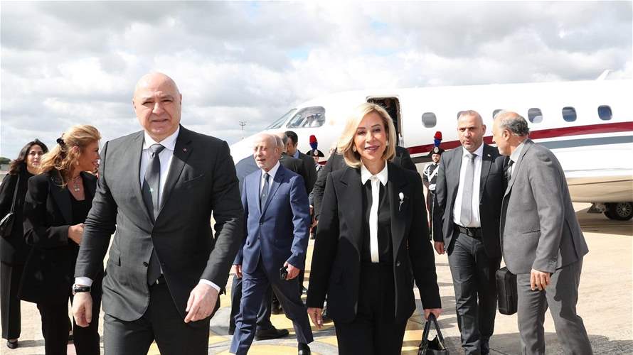Lebanon's president, first lady depart for New York ahead of UN General Assembly