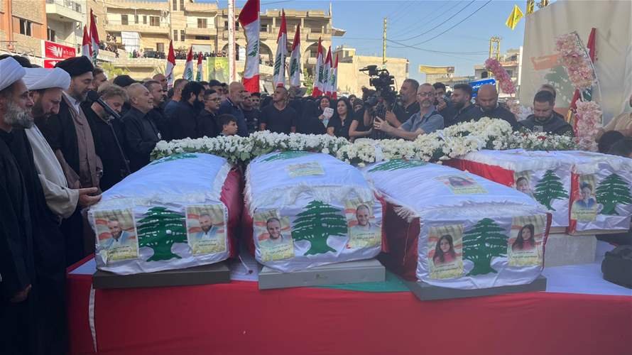 South Lebanon's Bint Jbeil mourns martyrs of Israeli strike