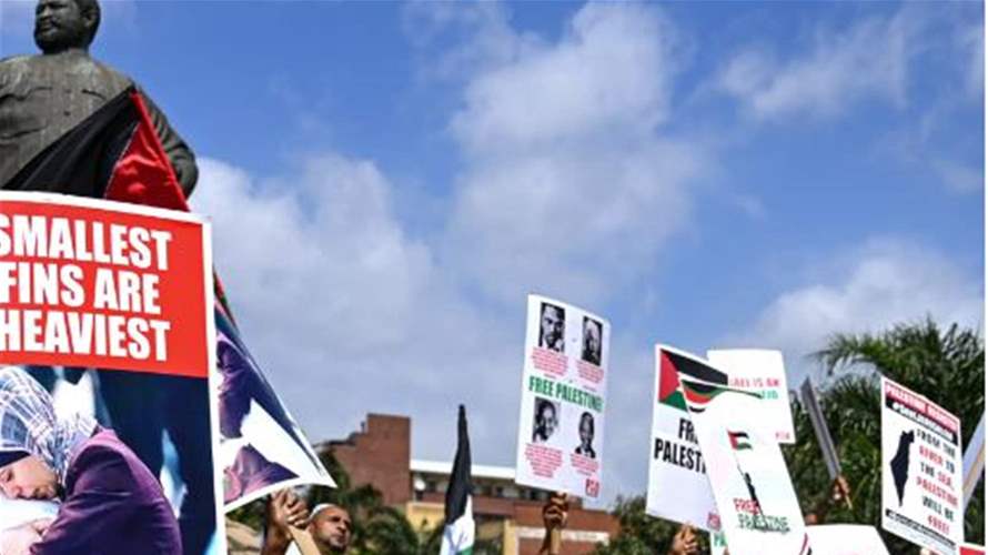 متظاهرون في جنوب إفريقيا يطالبون حكومتهم بقطع علاقاتها مع إسرائيل