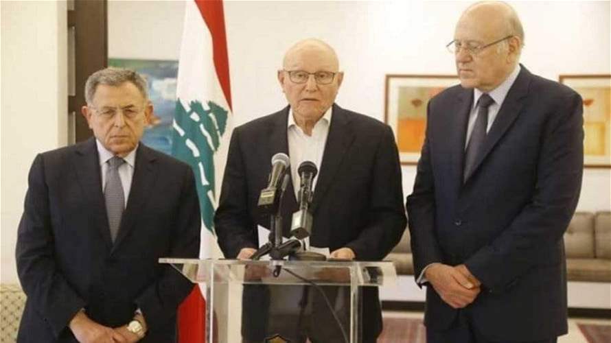 ميقاتي والسنيورة وتمام سلام: الهدف الأسمى حفظ وحدة الحكم في معالجة أمور الدولة ولاسيما في تنفيذ اجراءات تحقق التمسك باحترام القانون