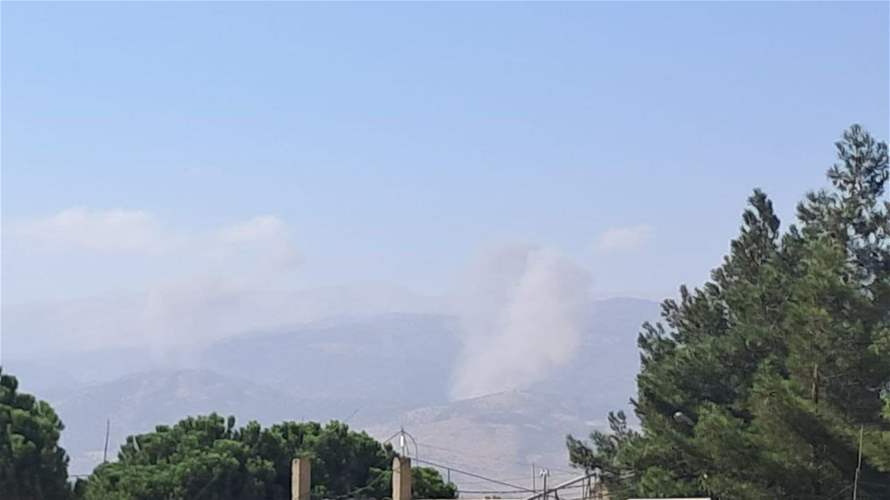 Israeli airstrikes hit areas south of Hrabta in northern Bekaa
