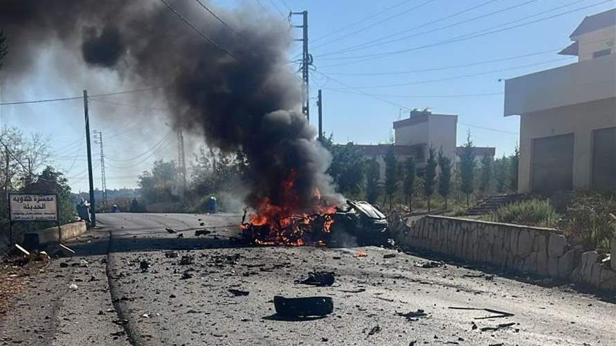 Israeli strike targets vehicle in South Lebanon's Qalaouiyeh 
