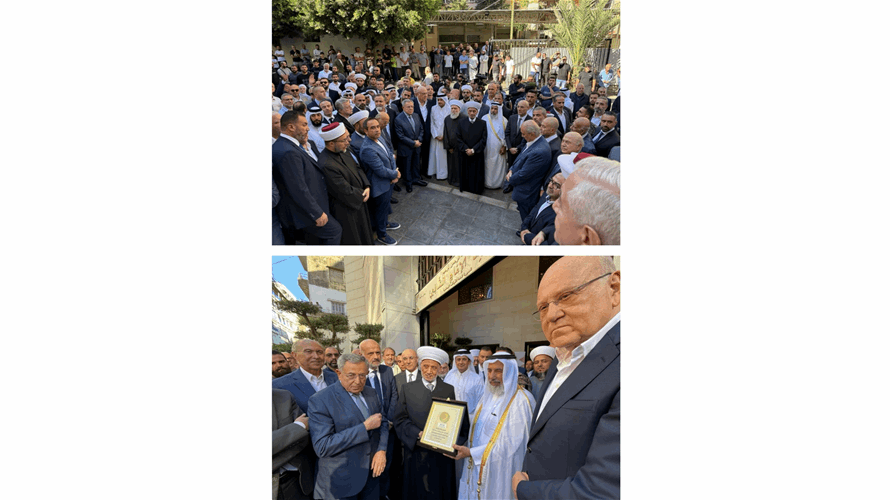 دريان افتتح مسجد الإمام الشافعي في الصنائع: بيروت تستحقّ وعلينا أَن نفعل الكثير لكي نستحقّها