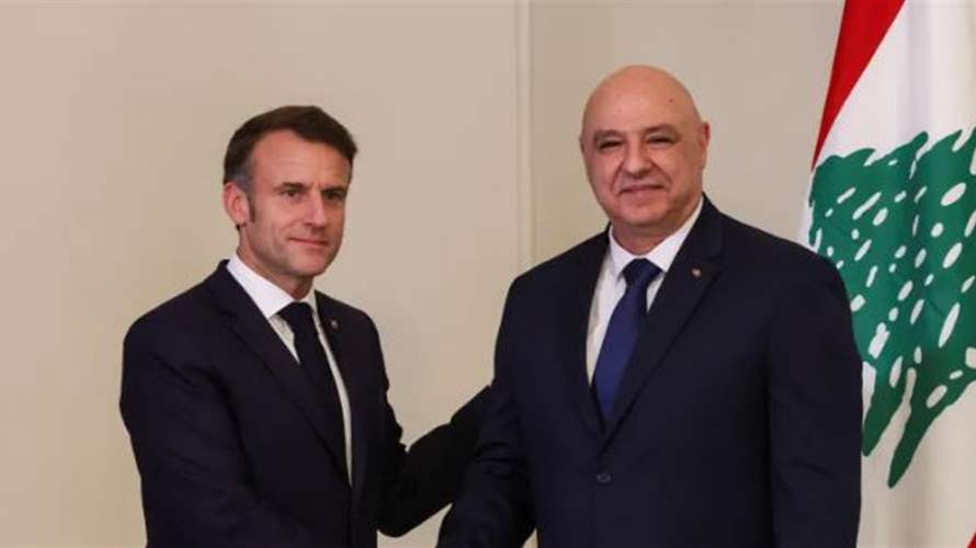 Macron praises Lebanon's efforts to limit weapons to state forces, announces two support conferences
