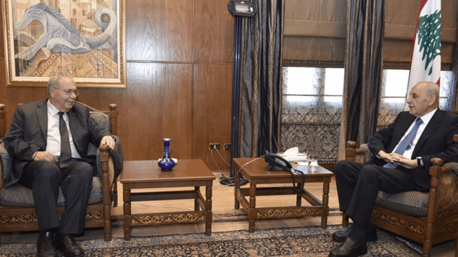 بري إستقبل متري والأدميرال البريطاني ألغرين وبهية الحريري وأندريه رحال