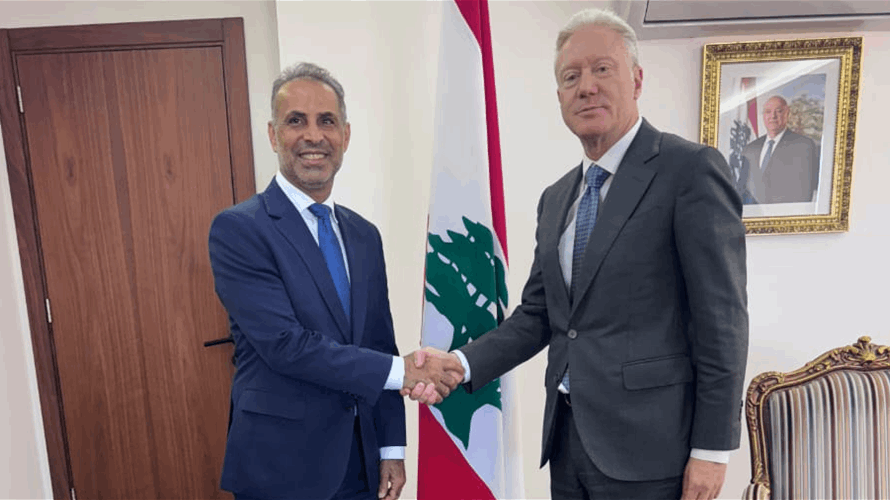 رجي بحث مع السعيدي في تفعيل اللجنة المشتركة اللبنانية العمانية