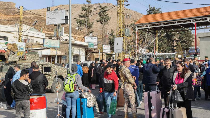 الأمن العام: المرحلة السادسة من خطة عودة النازحين السوريين صباح الخميس