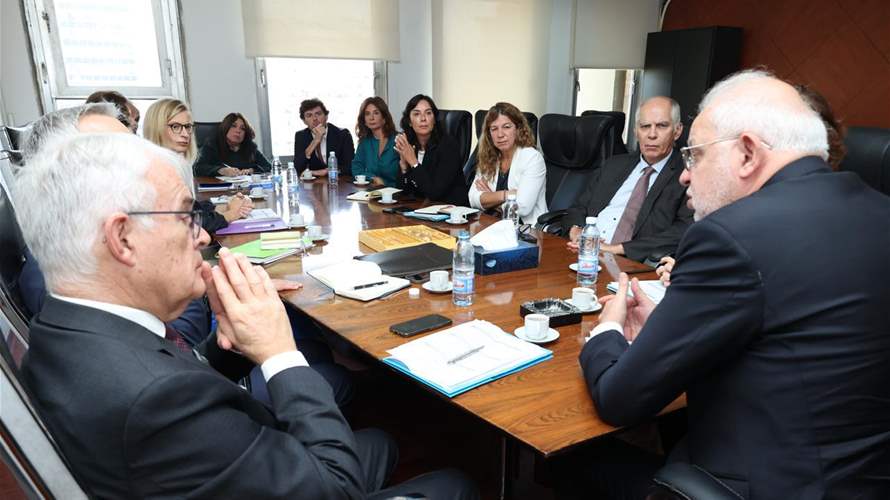 نصار إستقبل وفدًا قضائيًا فرنسيًا رفيع المستوى
