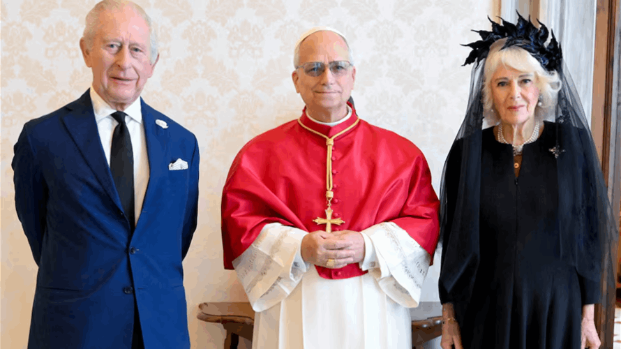King Charles and Pope Leo pray together in a 500-year first