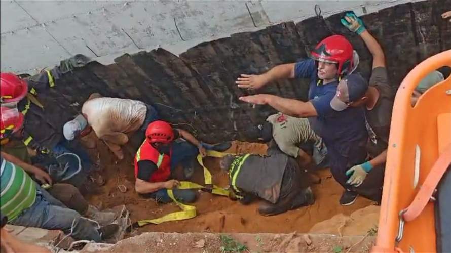 إنقاذ عامل وانتشال جثة إثر انهيار حائط داخل ورشة قيد الإنشاء في محلة الضم والفرز - طرابلس