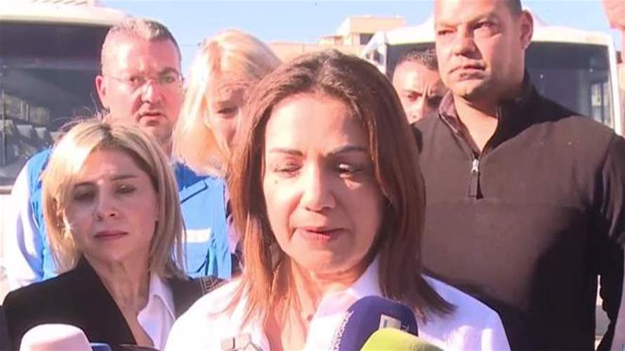 وزيرة الشؤون واكبت العودة الآمنة لـ١٩٤ نازح سوري