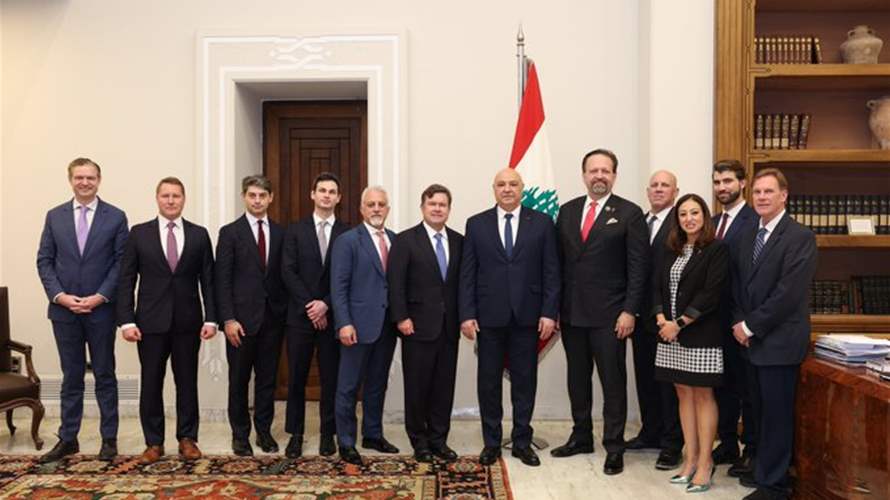 President Aoun discusses financial measures, security, and negotiations with US Treasury delegation