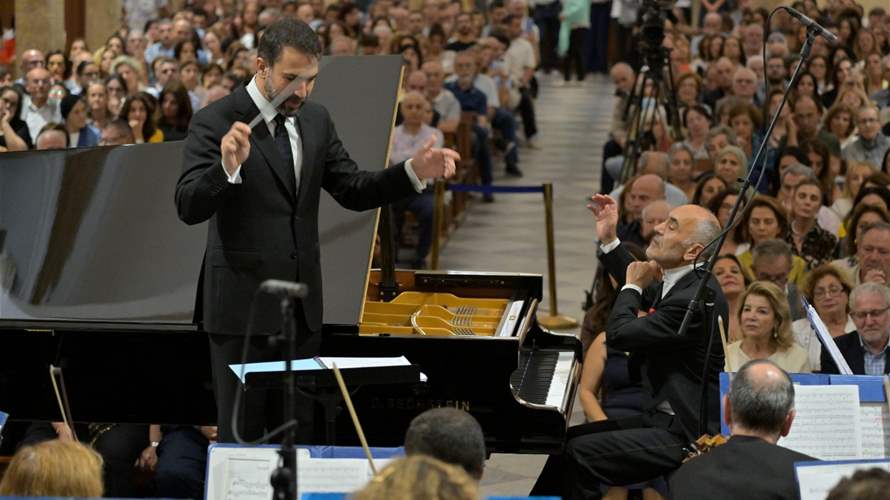 عبد الرحمن الباشا قصيدة البيانو السابعة مع الفلهارمونية الوطنية: ثالوث الإبهار بين الباشا والأوركسترا وبعلبكي (صور)