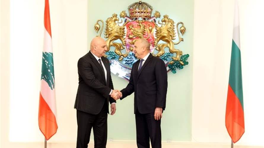 Lebanese President meets Bulgarian counterpart: We agreed to back Lebanese Army