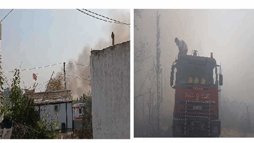 قنابل حارقة معادية أشعلت حرائق في بلدات جنوبية وفرق الدفاع المدني واجهت مخاطر بسبب مخلفات تفجيرية