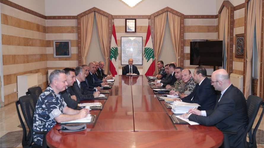 اجتماع أمني برئاسة الحجار: تشديد على مكافحة الجريمة والتهريب وضبط المخيمات والتحضير لزيارة البابا