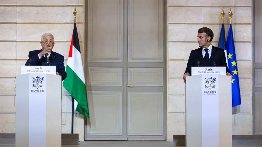 عباس يجدّد أمام ماكرون التزامه بإجراء إصلاحات تشمل تنظيم انتخابات