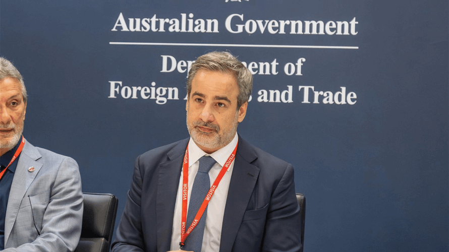 معوض عرض مع مسؤولين في كانبيرا سبل دعم لبنان في المجالات الديبلوماسية والانمائية والانسانية