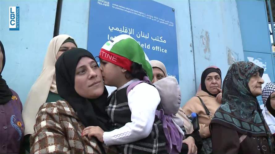 إعتصام للجنة الدفاع عن حقوق اللاجئين الفلسطينين