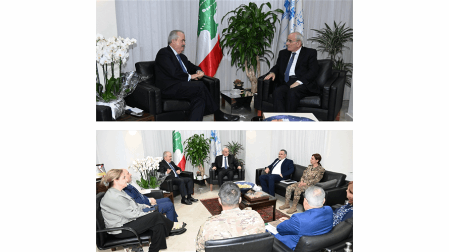 جابر بحث ومنسى في المخصصات المالية الجاري تحضيرها لمساعدة القوى العسكرية