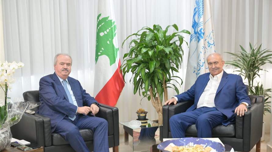 مخزومي زار جابر وبحثا في الموازنة وسبل دعم الاقتصاد الوطني واسترداد أموال المودعين