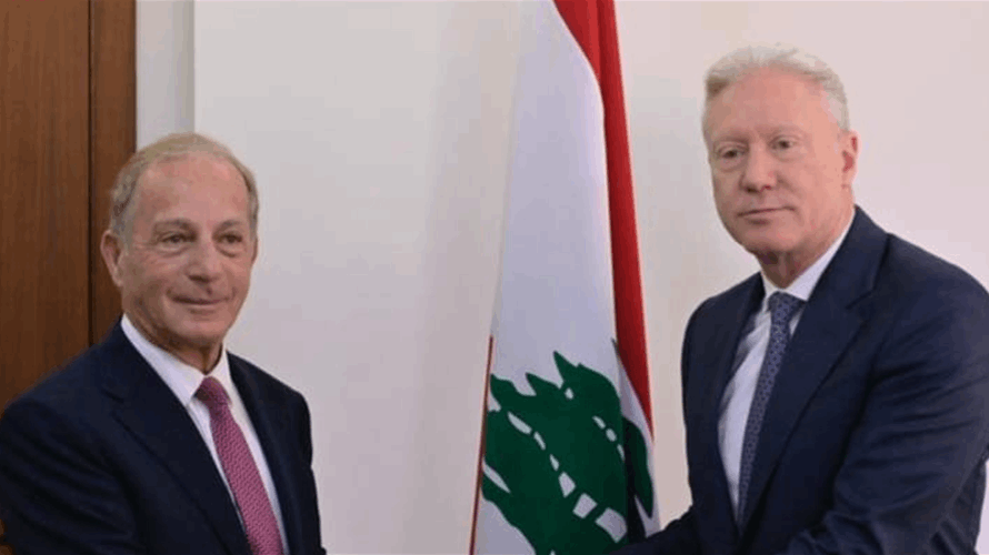 وزير الخارجية والمغتربين تسلّم من سفير الولايات المتحدة الاميركية الجديد نسخة من أوراق اعتماده