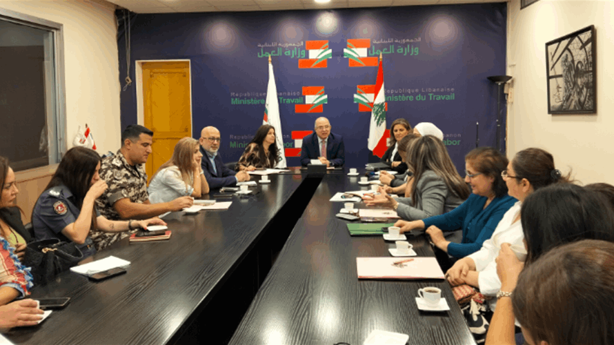 وزير العمل إلتقى وفد بعثة الاتحاد الاوروبي ورأس الاجتماع الدوري للجنة الوطنية لمكافحة عمل الأطفال