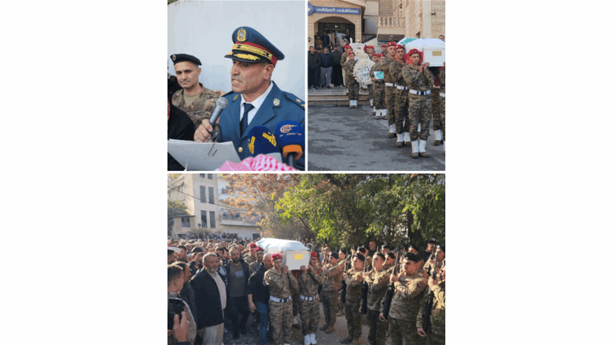 الجيش وأهالي بعلبك ومعربون شيعوا شهيدي الواجب الوطني البرادعي وحيدر
