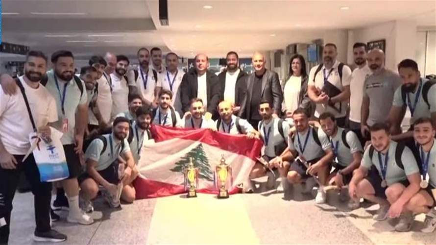 بعد مشاركته في دوري ابطال آسيا... بعثة فريق العطاء الغازية للميني فوتبول عادت الى بيروت