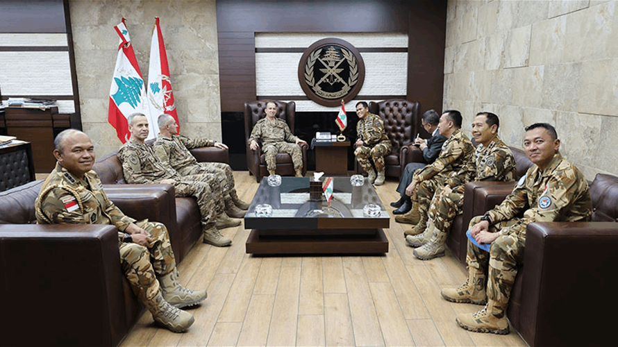Army Commander Rodolphe Haykal discuss regional developments with UN official, military cooperation with Indonesia