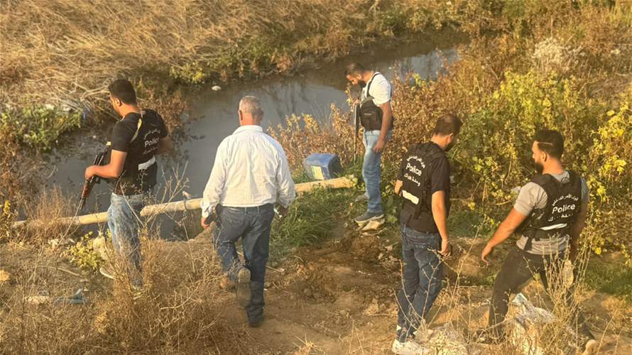 مفرزة استقصاء البقاع توقف شخصَين استخدما مياهًا آسنة لري المزروعات