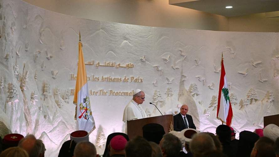 First speech in Lebanon: Pope Leo XIV calls for intercommunal harmony and a future of hope