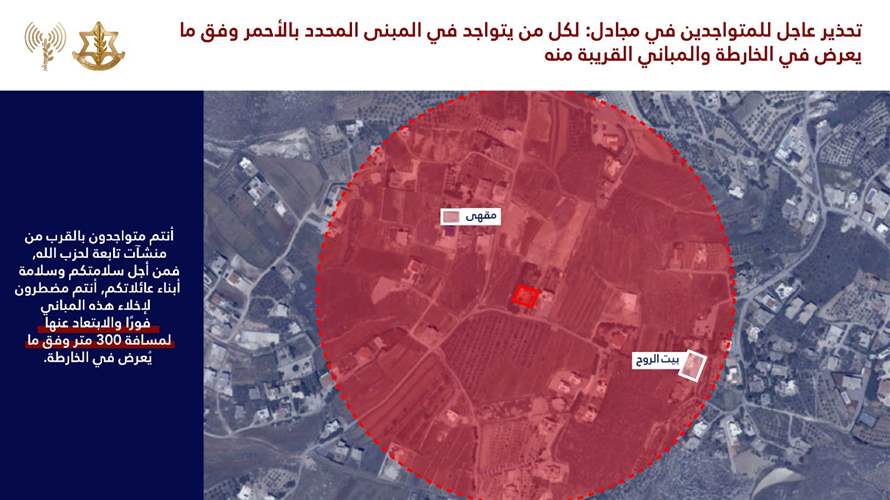 إنذار اسرائيلي إلى سكان مجادل وبرعشيت في جنوب لبنان