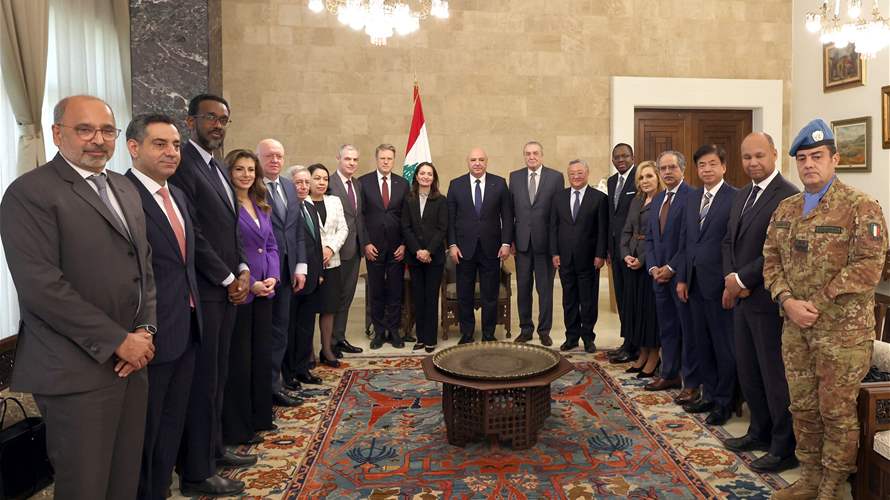 الرئيس عون أمام وفد مجلس الامن الدولي: المفاوضات مع إسرائيل تهدف الى وقف الاعمال العدائية