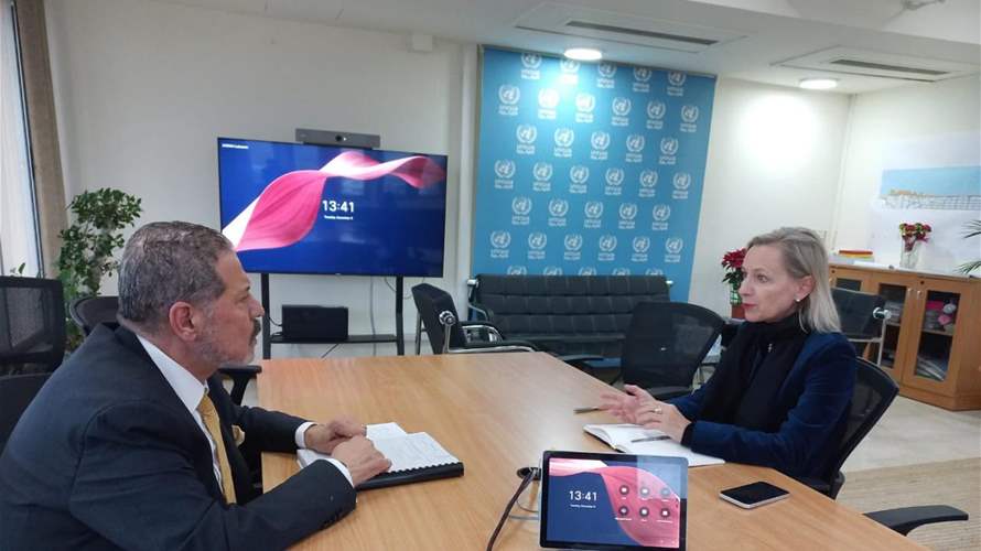 ياسر عباس إلتقى مديرة "الأونروا" في لبنان