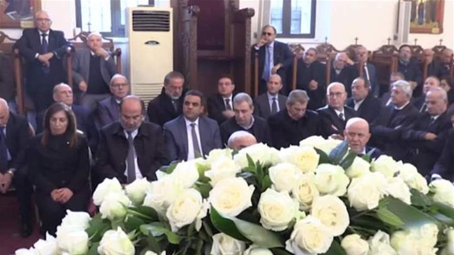 عيتا الفخار شيعت النائب غسان سكاف بحضور عدد من الوزراء والشخصيات