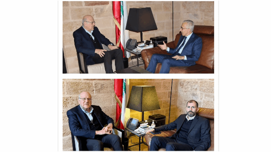 ميقاتي عرض مع البساط الاوضاع الاقتصادية في الشمال والتقى شخصيات ووفودا