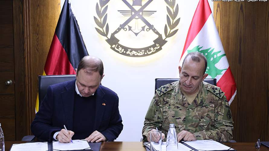 German Defense Ministry signs support agreements with Lebanese Army