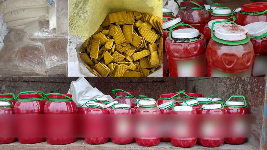 مداهمة لشعبة المعلومات في بر الياس... وضبط أطنان من المواد الغذائية الفاسدة والمنتهية الصلاحية 