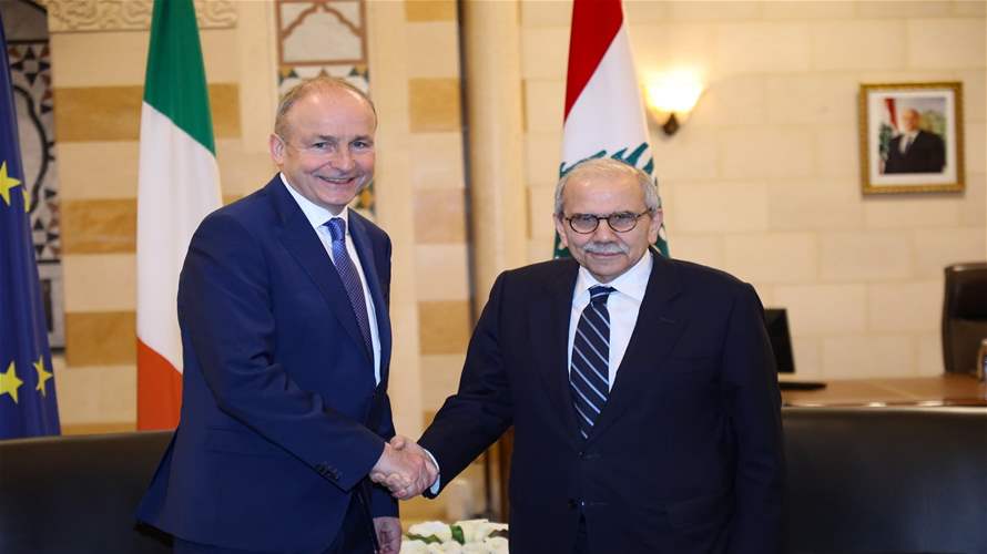 سلام استقبل رئيس الوزراء الإيرلندي... وهذا ما جرى عرضه