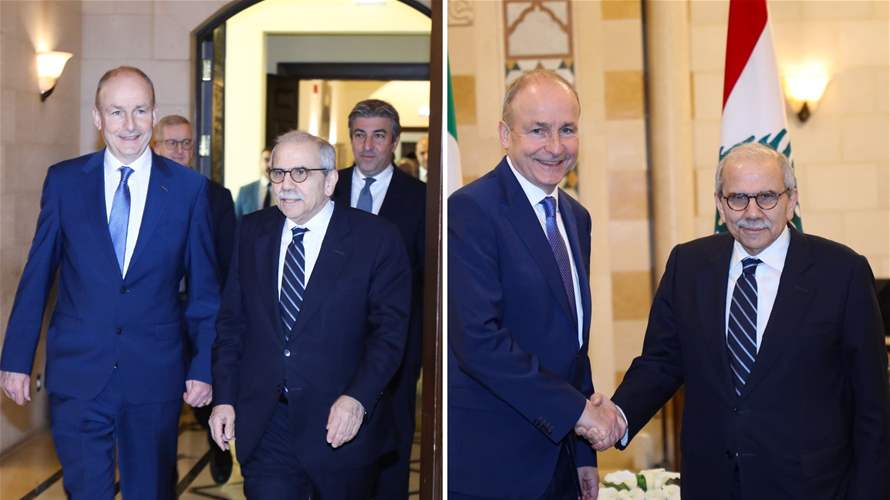 PM Salam hosts Irish prime minister, southern situation highlighted in Beirut meeting