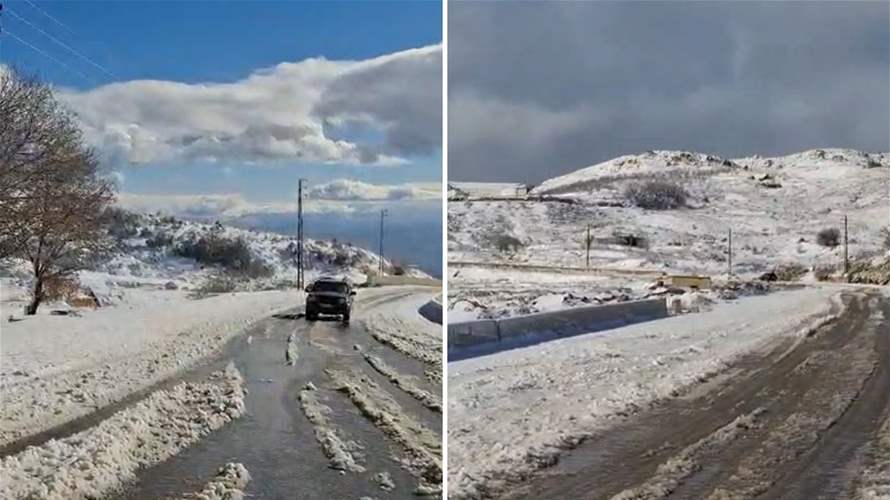 Snow blankets Lebanon’s highlands as cold systems sweep in: Video 