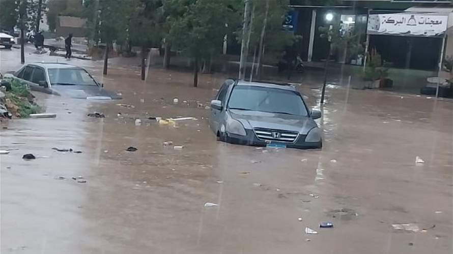 الأمطار أغرقت طرقات البداوي وعطلت حركة السير