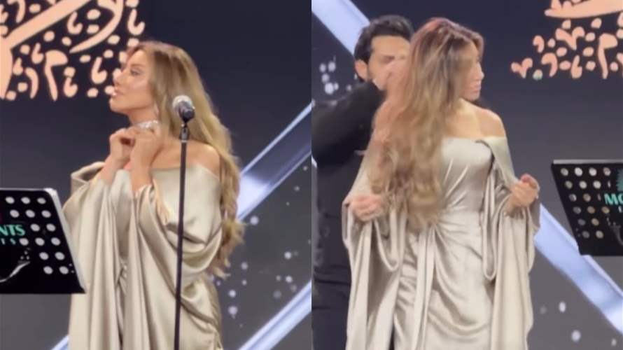 نجوى كرم تتوقف عن الغناء فجأة في دبي ليلة رأس السنة 2026 بسبب العقد… هذا ما فعلته (فيديو)